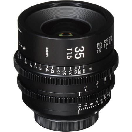Sigma Cine FF 35mm T1.5 PL マウント Sigma 35mm T1.5 FF High-Speed Prime Cine Lens for PL Mount, Meter