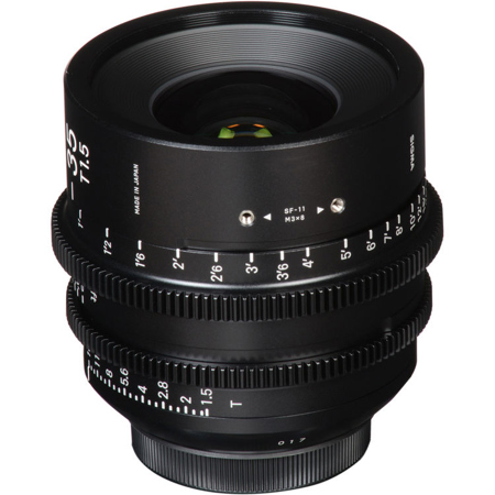 Sigma Cine FF 35mm T1.5 PL マウント Sigma 35mm T1.5 FF High-Speed Prime Cine Lens for PL Mount, Meter