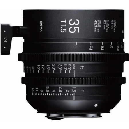 Sigma 35mm T1.5 FF High-Speed Prime Cine Lens for Sony E, Meter