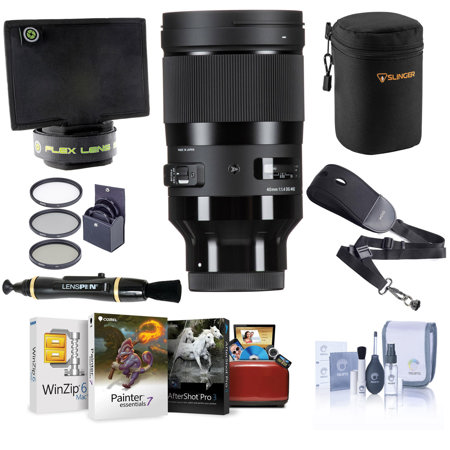 Sigma 40mm f/1.4 DG HSM ART Lens for Sony E, Black with Mac Software & Acc Kit