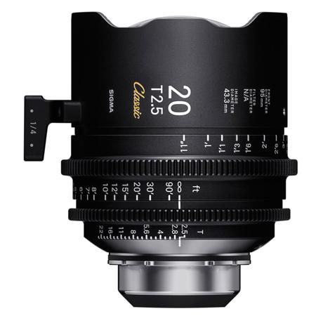 Sigma 20mm T2.5 FF Classic Prime Line Lens, iTechnology, F/AP2 PL Mount, Feet