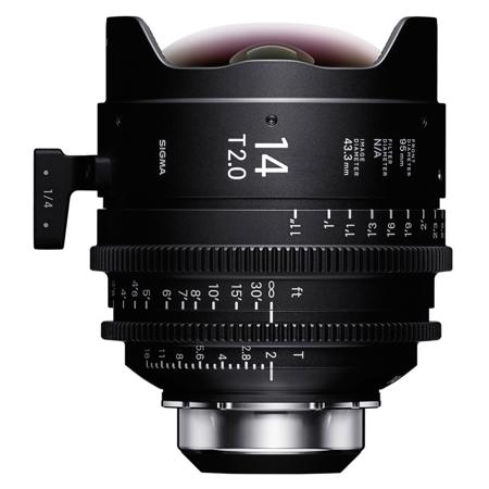 Sigma 14mm T2.0 High-Speed Art Prime Lens with /i Technology for PL Mount, Feet