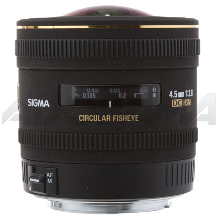 Sigma 4.5mm f/2.8 EX DC HSM Fisheye Lens f/Canon EOS