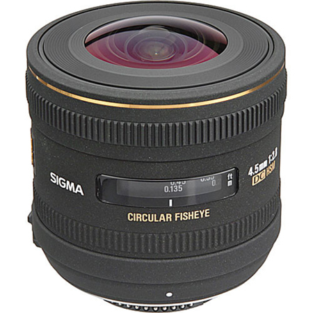 Sigma 4.5mm f/2.8 EX DC HSM Fisheye Lens for Nikon F