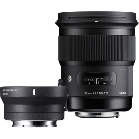 Sigma 50mm DG HSM Art Lens for Canon EF with MC-11 Mount