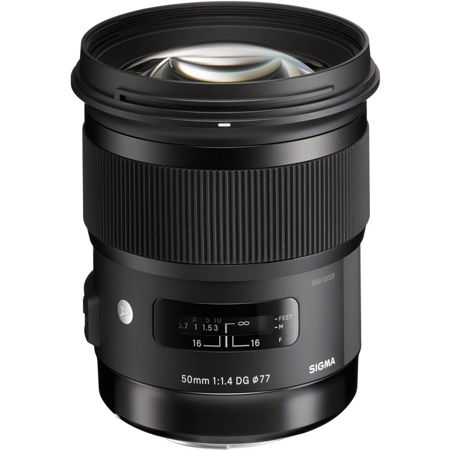 Sigma 50mm f/1.4 DG HSM ART Lens for Nikon DSLR Cameras.