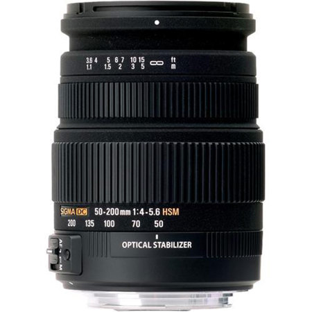 Sigma 50-200mm f/4-5.6 DC OS HSM Telephoto Zoom Lens - Refurbished by Sigma USA