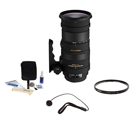 Sigma 50mm-500mm f/4.5-6.3 DG APO OS HSM Lens for Pentax - BUNDLE -
