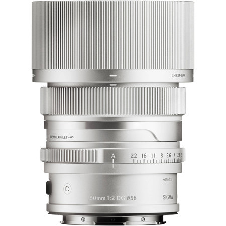 Sigma 50mm f/2 DG Contemporary Lens for L Mount, Silver