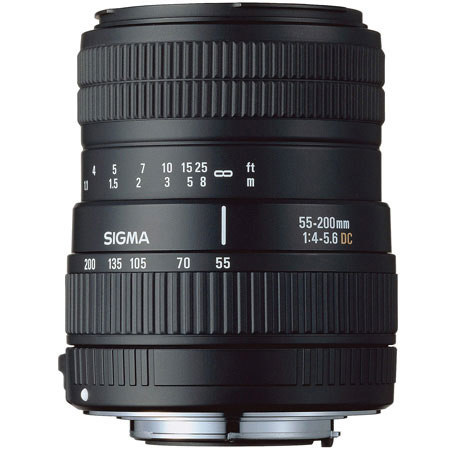 Sigma 55-200mm f/4-5.6 DC Autofocus Zoom Lens for Sony Alpha and Minolta Maxxum DSLR Cameras