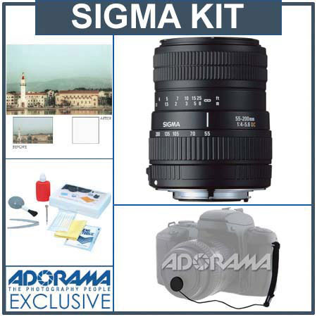 Sigma 55-200mm f/4-5.6 DC Lens Kit for Olympus Cameras