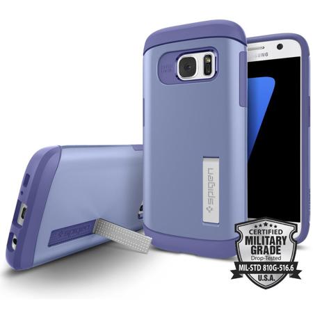 Spigen Slim Armor Case for Galaxy S7 Smartphone, Violet