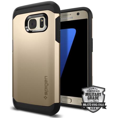Spigen Tough Armor Case for Samsung Galaxy S7 Smartphone, Champagne Gold