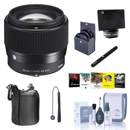 Sigma 56mm f/1.4 DC DN Contemporary Lens for MFT with PC Software & Acc Kit
