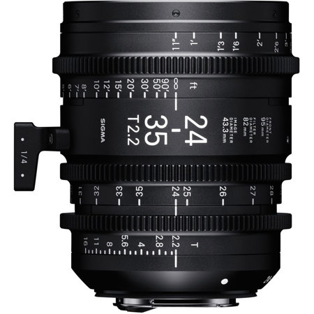 Sigma 24-35mm T2.2 FF Fully Luminous Lens for Canon EF, Feet