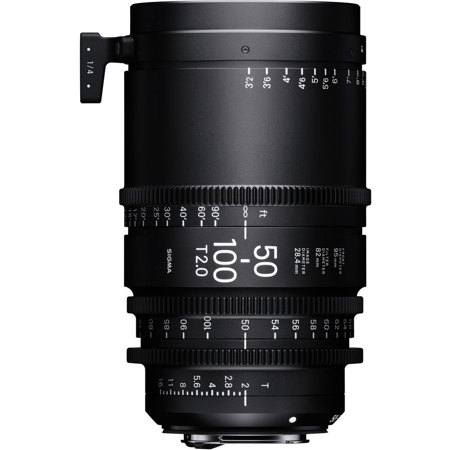 Sigma 50-100mm T2.0 Fully Luminous High-Speed Cine Lens for PL Mount, Feet
