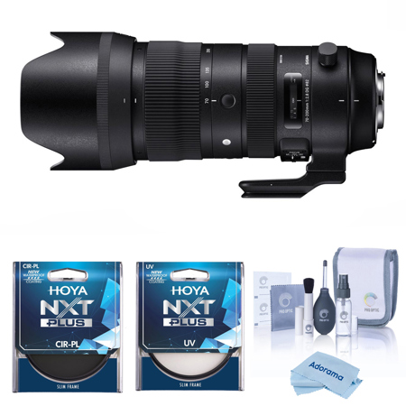 Sigma 70-200mm f/2.8 DG OS HSM Sports Lens for Canon EF w/ 82mm UV & CPL Filters