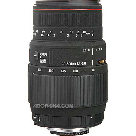 Sigma 70-300mm f/4-5.6 APO DG (Motorized) Macro Telephoto Zoom Lens for Nikon DSLR Cameras