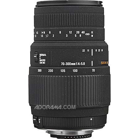 Sigma 70-300mm f/4-5.6 Macro Lens for Nikon AF-D