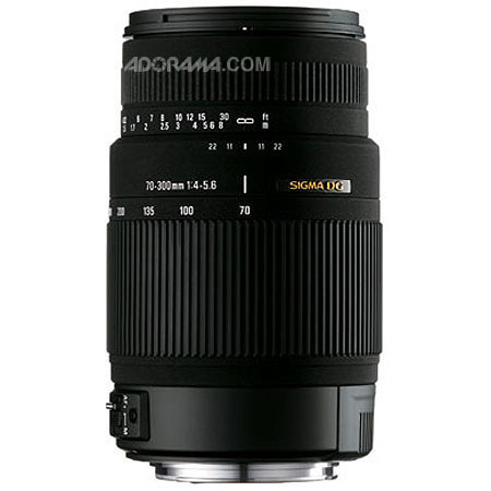 Sigma 70-300mm f4-5.6 DG OS Telephoto Zoom Lens f/Sony Alpha, Maxxum #572205