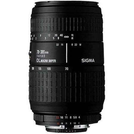 Sigma 70-300mm 4-5.6 DL Macro Super Tele Zoom Lens for Nikon AF D Cameras