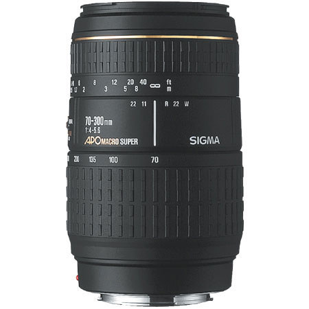 Disc. 70-300mm f/4-5.6 APO Macro Super II Telephoto Zoom Lens for Nikon AF D Cameras.