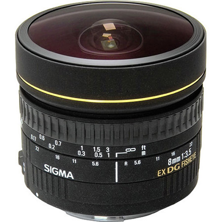 Sigma 8mm f/3.5 EX DG Fisheye Auto Focus Lens for Nikon AF-D Cameras