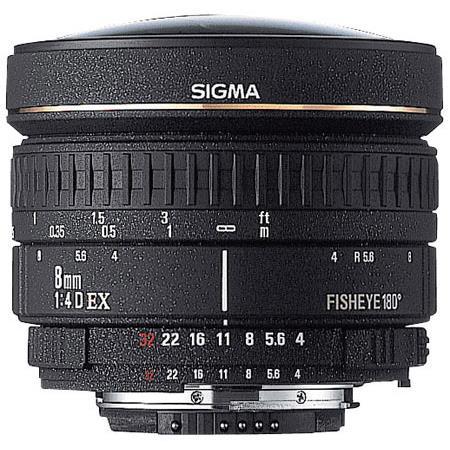 Sigma 8 F4 EX Circular Fisheye Auto Focus For Nikon AF D