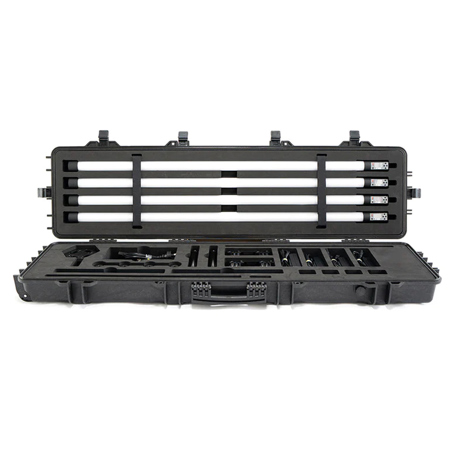 SGC Lights Gaffer Kit with 4x Prism 120 4' 36W RGBWW Battery Powered LED Linear Tube Light and Charging Station
