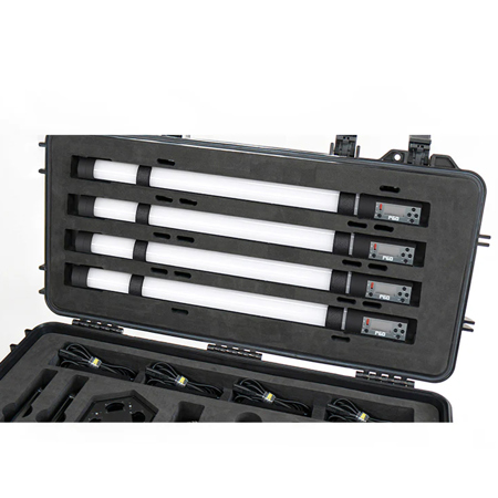 SGC Lights Gaffer Kit w/4x Prism 60 2' 18W RGBWW LED Light and Charging Station