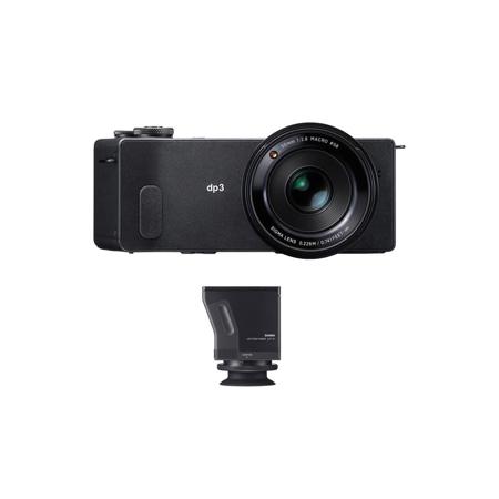 Sigma DP3 Quattro Digital Camera with LVF-01 LCD Viewfinder Kit