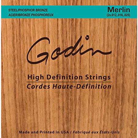 Seagull Godin Steel/Phosphor Bronze Strings for M4 (2x.012, .016, .025)