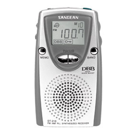 Sangean FM-Stereo / AM PLL Synthesized Pocket Receiver, 25 Preset Stations