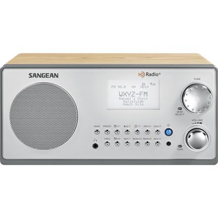 Sangean HDR-18 AM/FM HD Wooden Cabinet Radio, Walnut