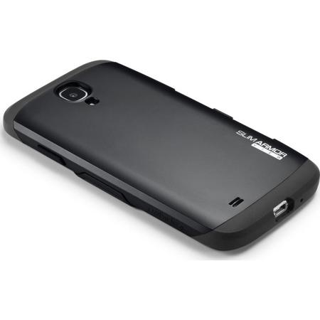 Spigen Slim Armor View Case for Samsung Galaxy S4, Smooth Black