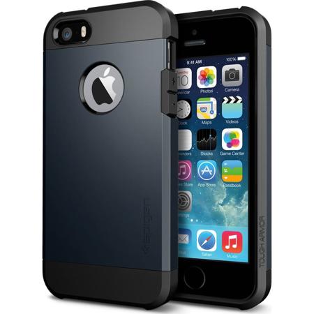 Spigen Tough Armor Case for Apple iPhone 5/5S, Metal Slate