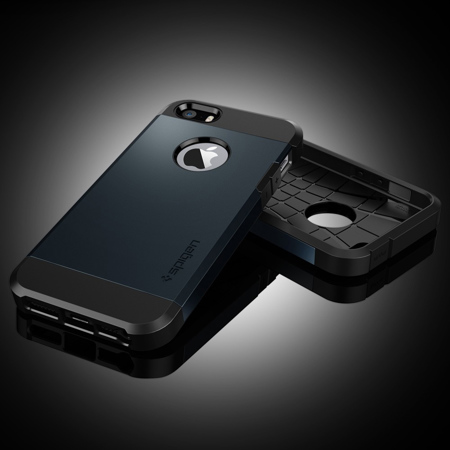 Spigen Tough Armor Case for Apple iPhone 5/5S, Metal Slate