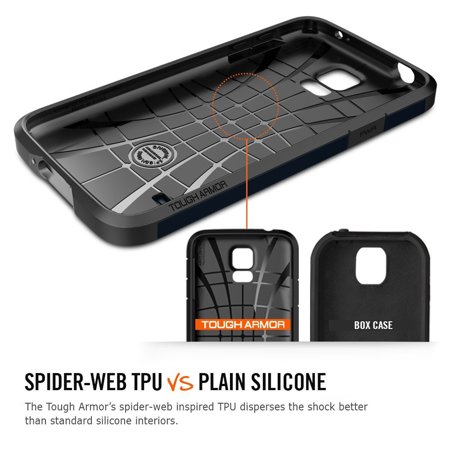 Spigen Tough Armor Case for Samsung Galaxy S5, Gunmetal