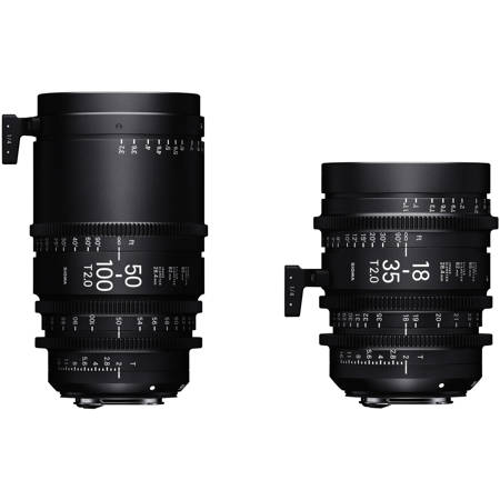 Sigma 18-35mm and 50-100mm T2.0 High-Speed Cine Lens Kit for Canon Sigma 18-35mm and 50-100mm T2.0 High-Speed Cine Lens Kit for Canon