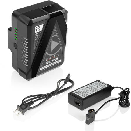 Shape Full Play 98Wh Rechargeable Lithium-Ion Gold-Mount Battery w/D-Tap Charger