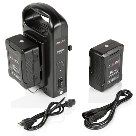 Shape 2x Full Play 14.8V 98Wh Lithium-Ion V-Mount Battery with Dual Charger
