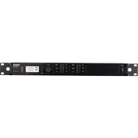Shure ULXD4D Dual-Channel Digital Wireless Rackmount Receiver H50: 534-598MHz