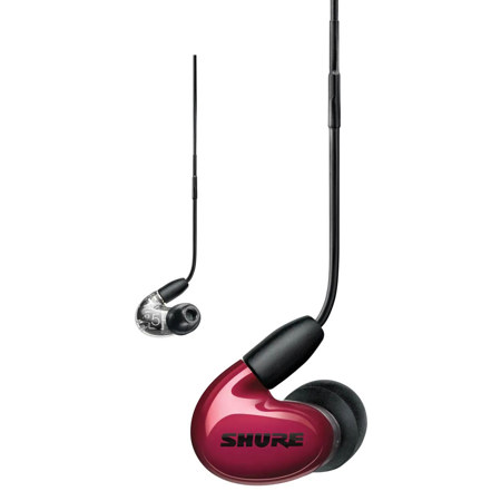 Shure Aonic 5 Sound-Isolating Earphones , Red SE53BARD+UNI