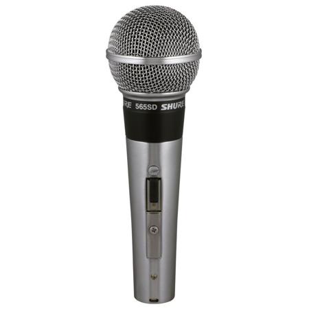 Shure 565SD-LC Cardioid Handheld Dynamic Microphone without Cable, Silent Magnetic Reed On/Off Switch