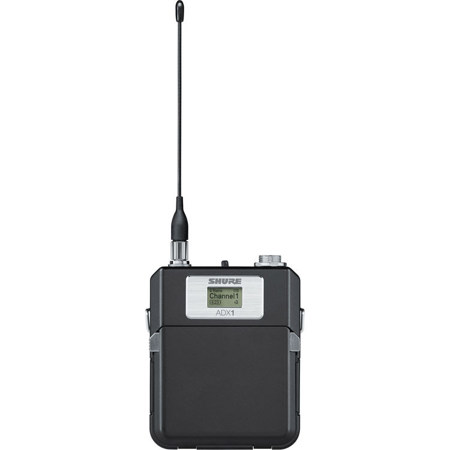 Shure ADX1 Wireless Bodypack Transmitter with TA4M Connector, G57: 470 to 616MHz
