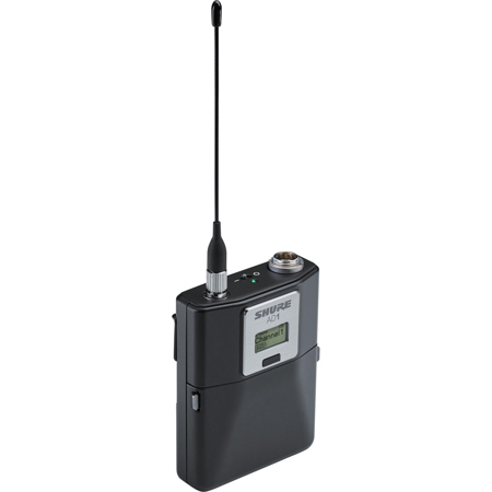 Shure AD1 Wireless Bodypack Transmitter with TA4 Connector, G57: 470 to 616MHz