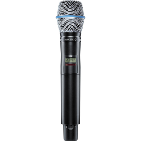 Shure AD2 Wireless Handheld Transmitter, BETA 87A Head, G57: 470-616MHz, Black
