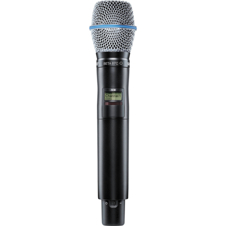 Shure AD2 Wireless Handheld Transmitter, BETA 87C Head, G57: 470-616MHz, Black
