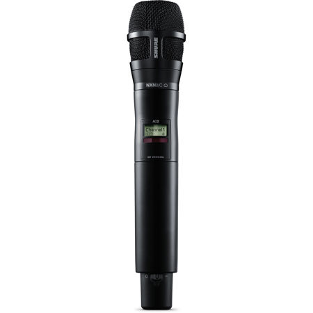 Shure AD2/N8 Digital Wireless Handheld Tx with N8 Mic Capsule, G57: 470-616MHz Cardioid Black