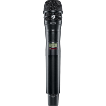 Shure AD2 Wireless Handheld Transmitter, KSM8 Mic Head, G57: 470-616MHz, Black